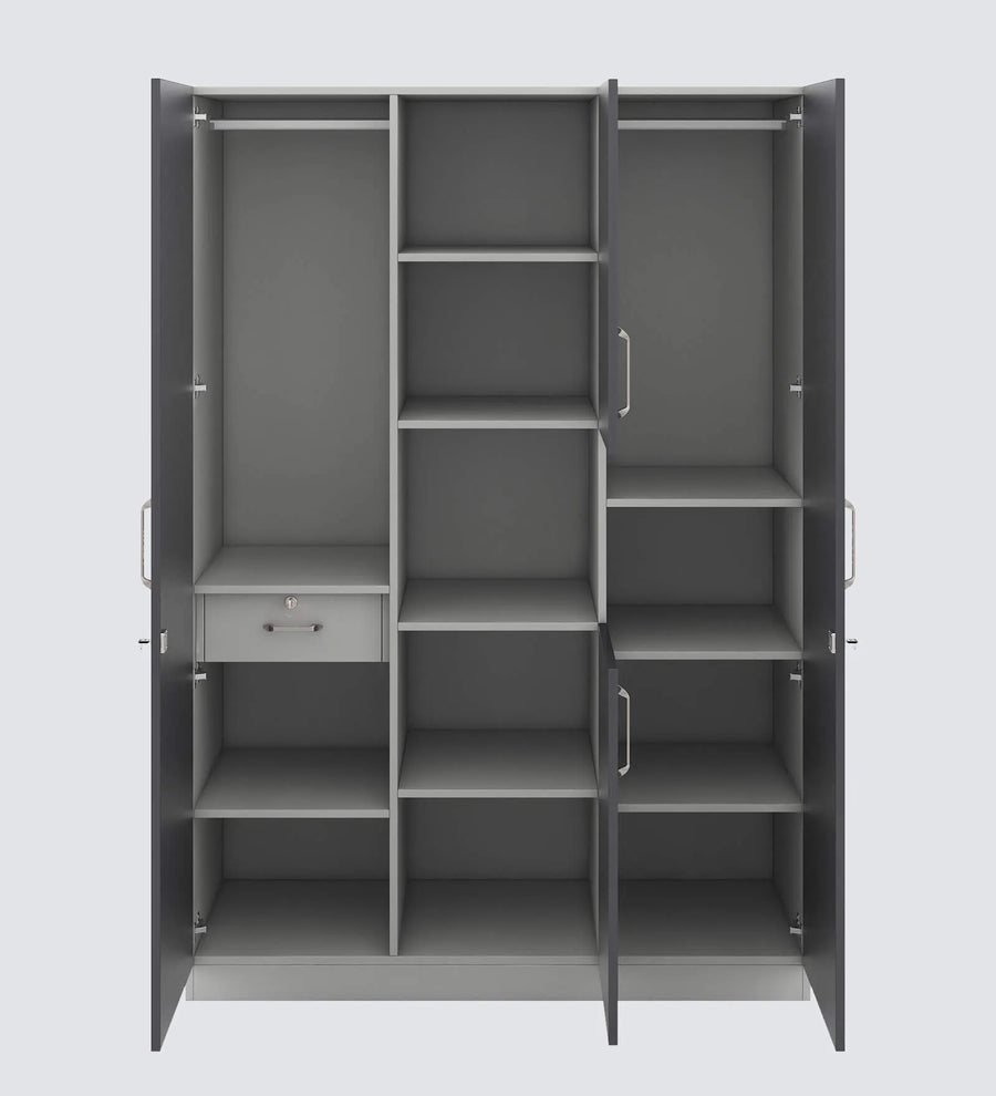 Harar 3 Door Wardrobe in Wenge & Frosty White Finish - Febonic Living