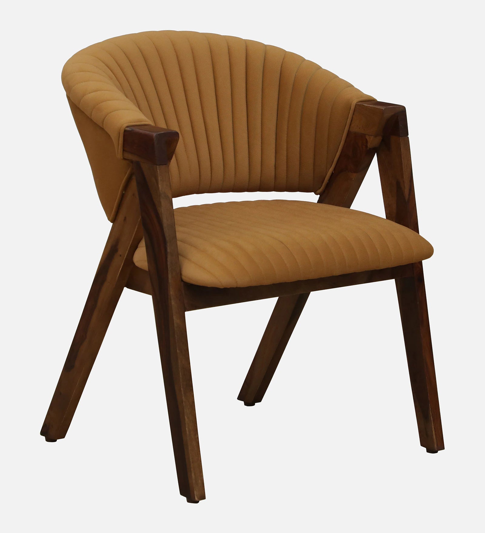 Masim Sheesham Wood Arm Chair In Provincial Teak Finish - Febonic Living