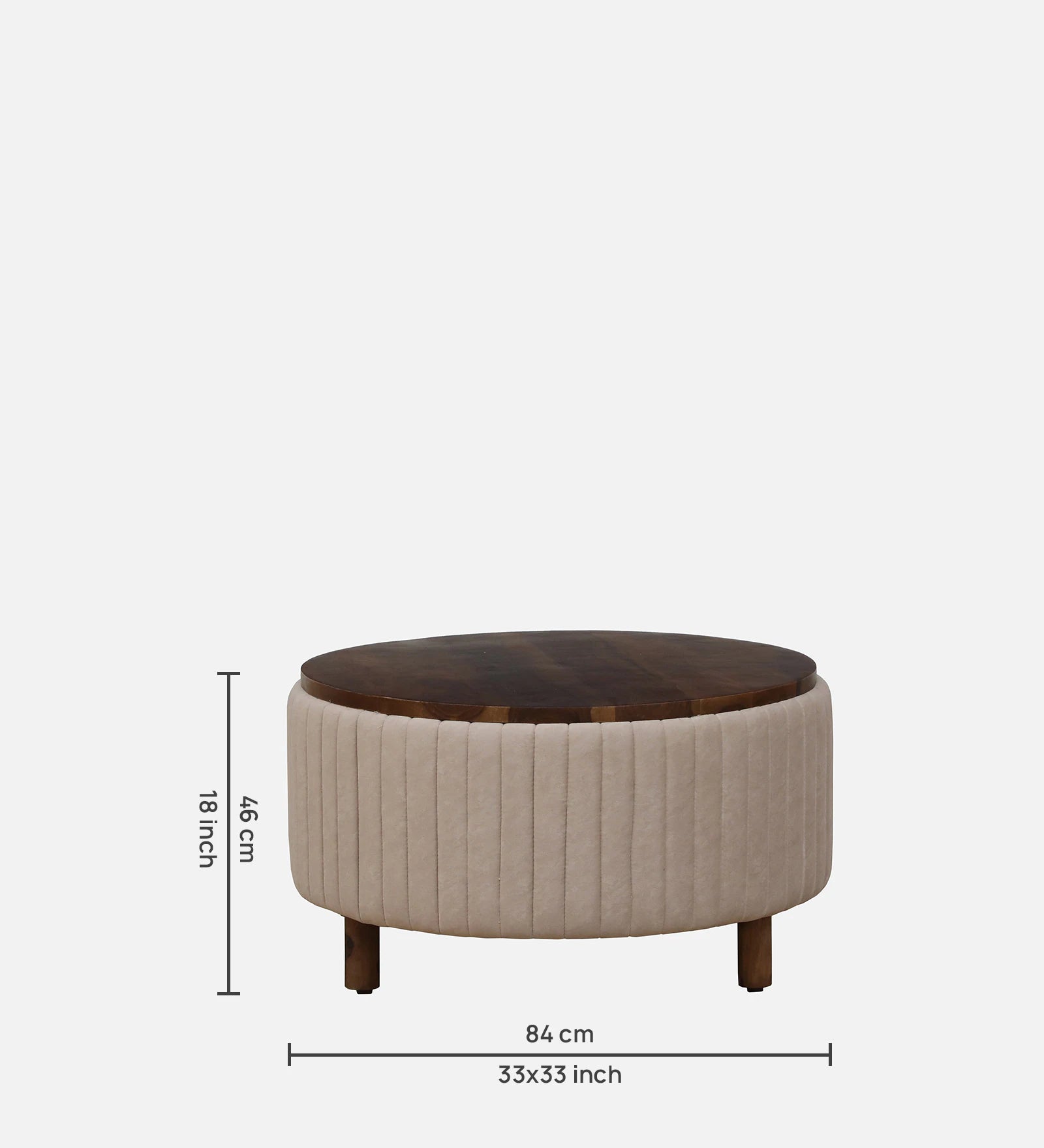 Masim Sheesham Wood Coffee Table In Provincial Teak Finish - Febonic Living