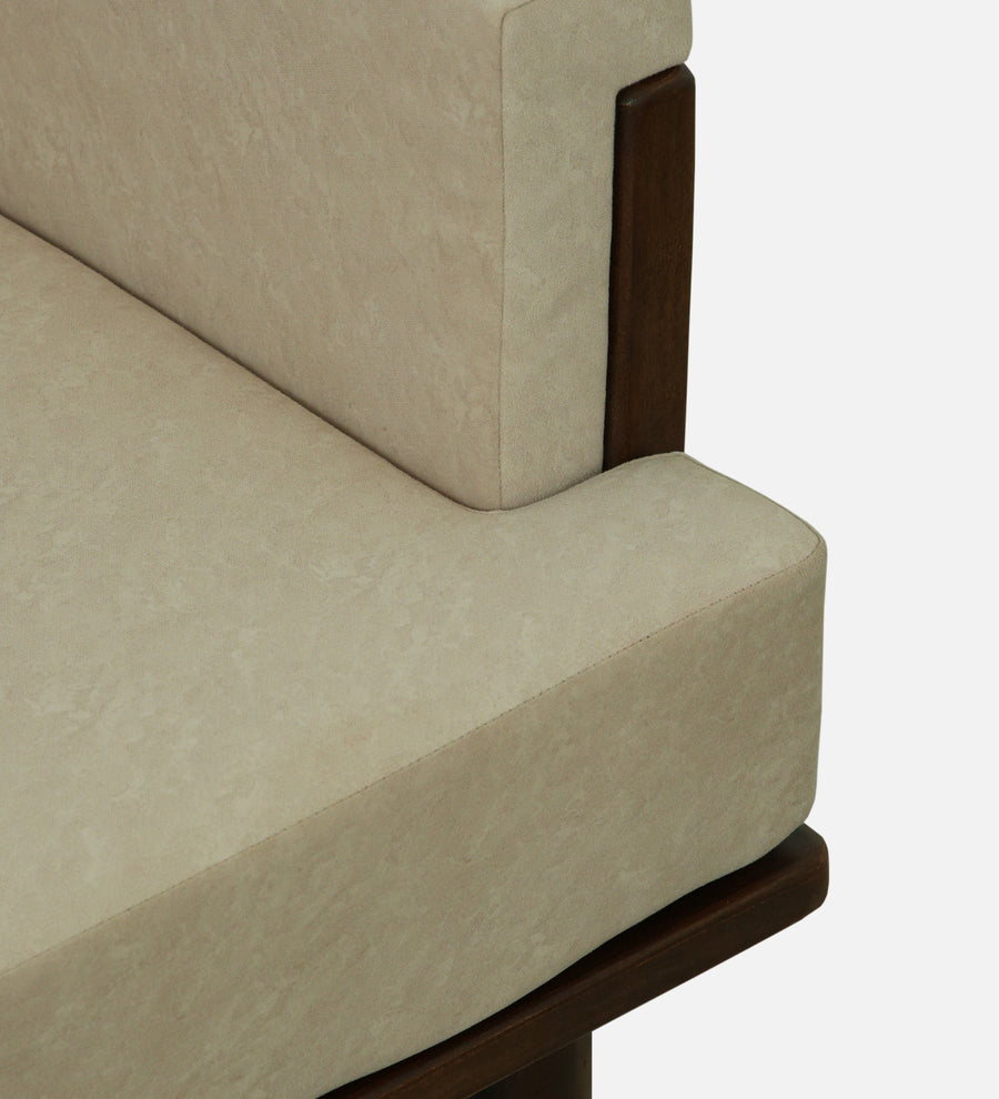 Tivoli Sheesham Wood 1 Seater Sofa In Beige Colour - Febonic Living