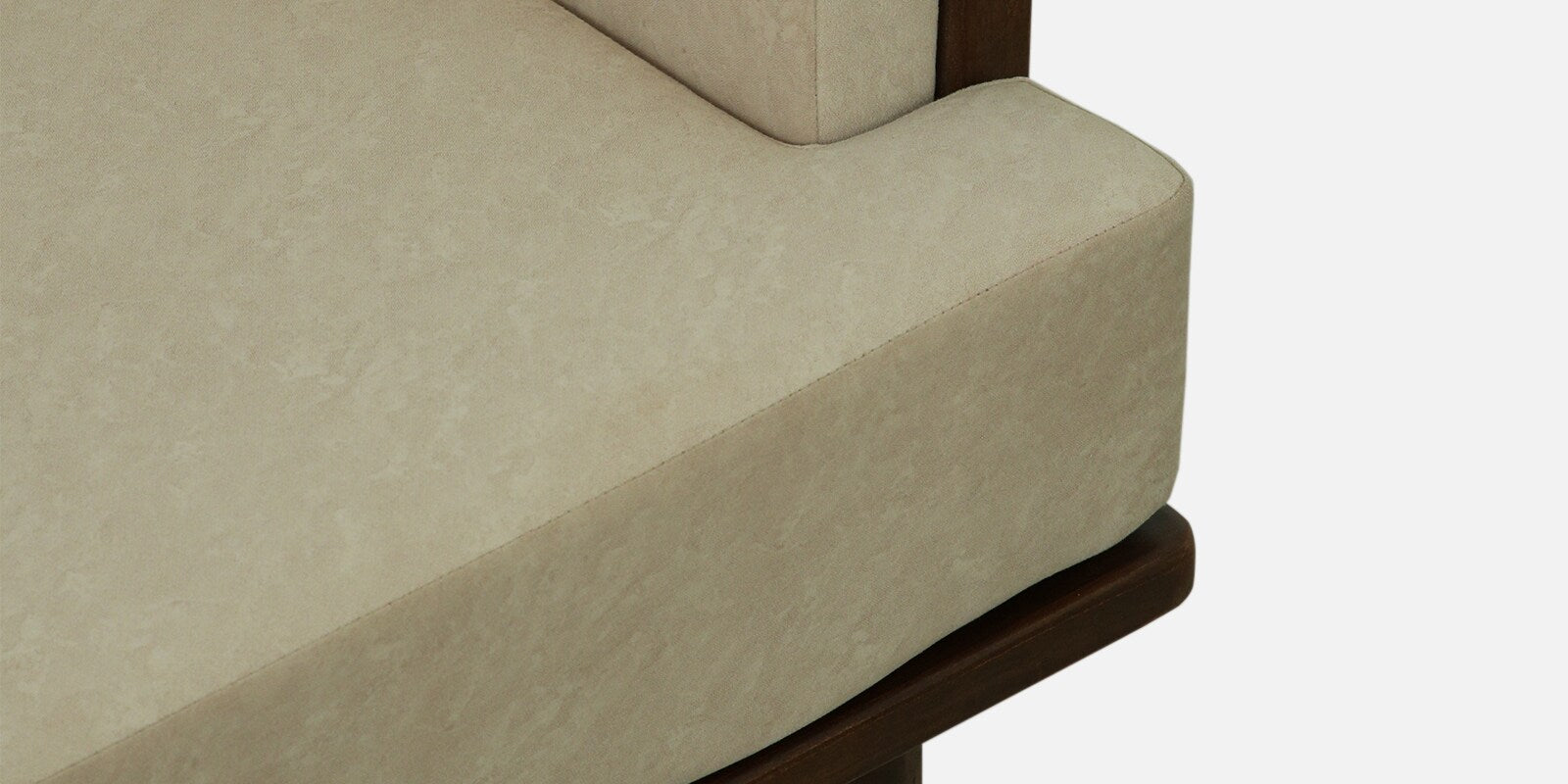 Tivoli Sheesham Wood 2 Seater Sofa In Beige Colour