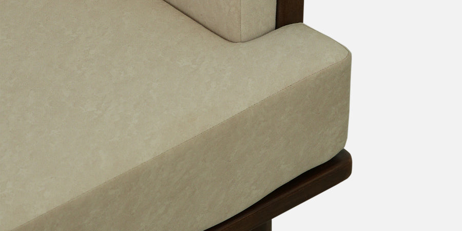 Tivoli Sheesham Wood 3 Seater Sofa In Beige Colour - Febonic Living