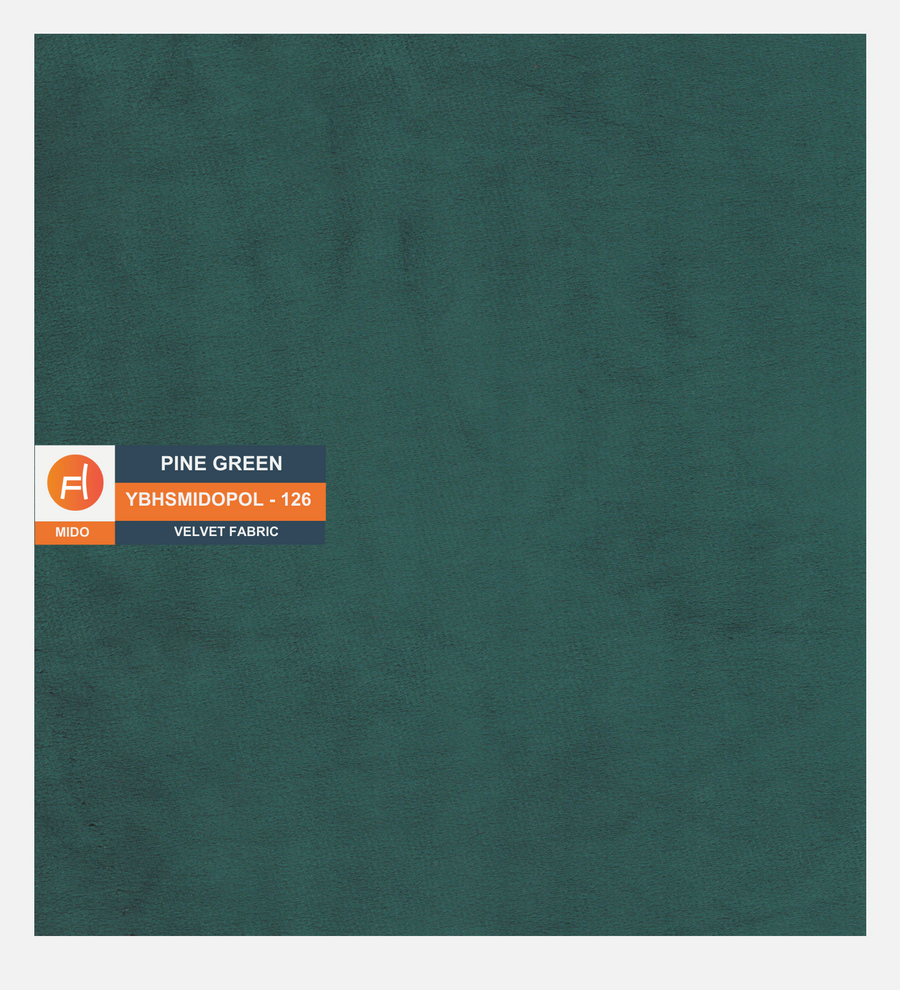 Jovi Velvet Upholstered Queen Size Bed In Pine Green Colour - Febonic Living