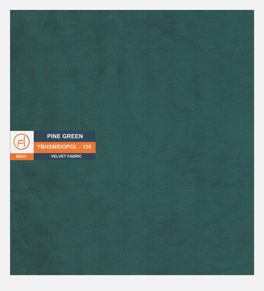 Cartes Velvet Bench In Pine Green Colour - Febonic Living