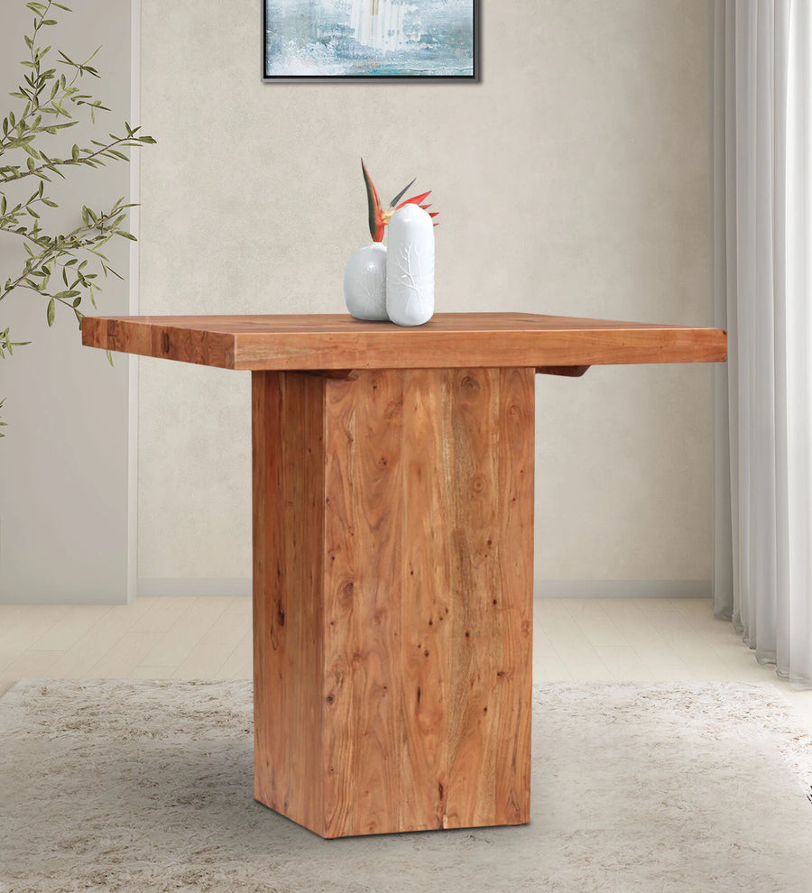 Tusco Solid Wood 4 Seater High Dining Table - Febonic Living