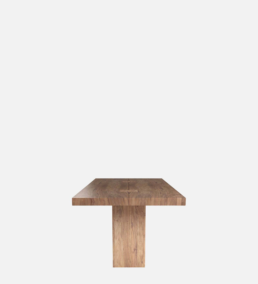 Tusco Solid Wood 6 Seater Dining Table In Premium Acacia Finish - Febonic Living