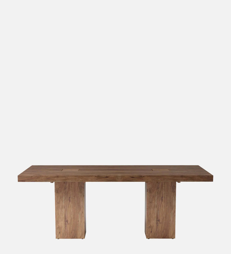 Tusco Solid Wood 6 Seater Dining Table In Premium Acacia Finish - Febonic Living
