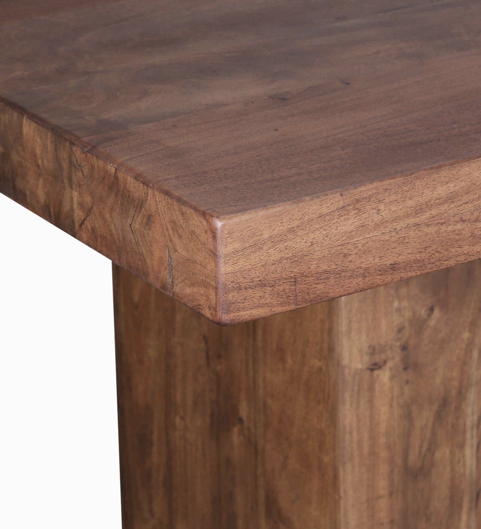 Tusco Solid Wood 6 Seater Dining Table In Premium Acacia Finish - Febonic Living
