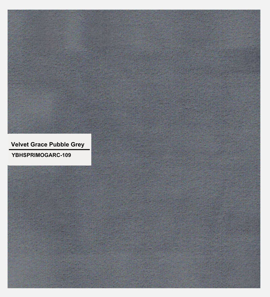 Haru Velvet 1 Seater Sofa In Pubble Grey Colour - Febonic Living