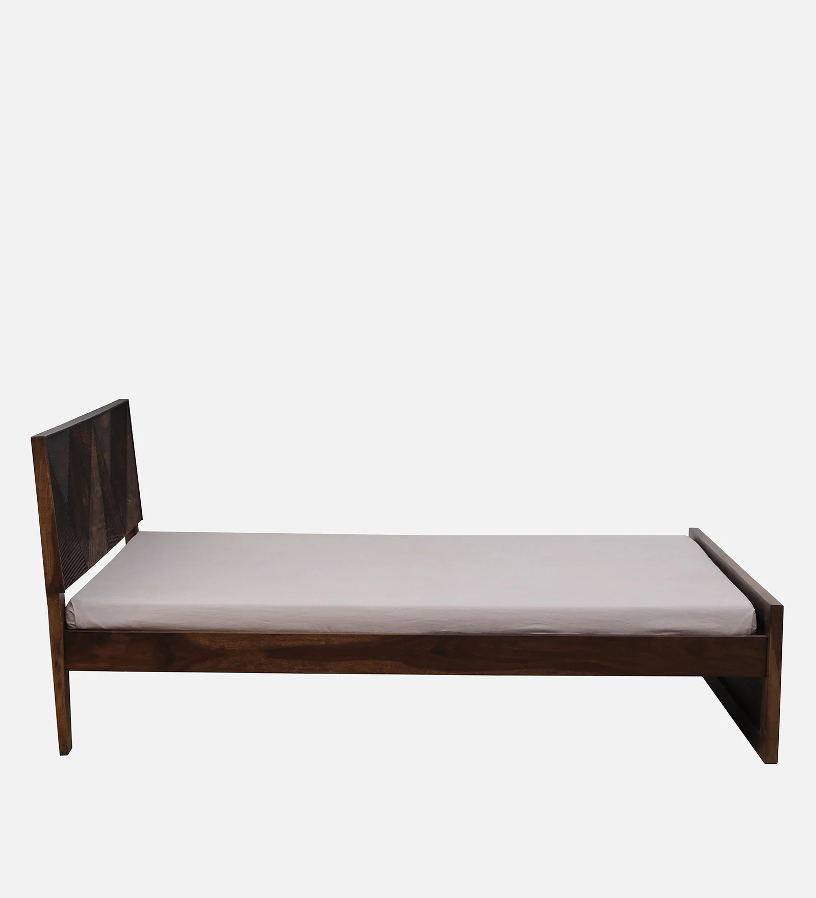 Pari Sheesham Wood King Size Bed In Provincial Teak Finish - Febonic Living