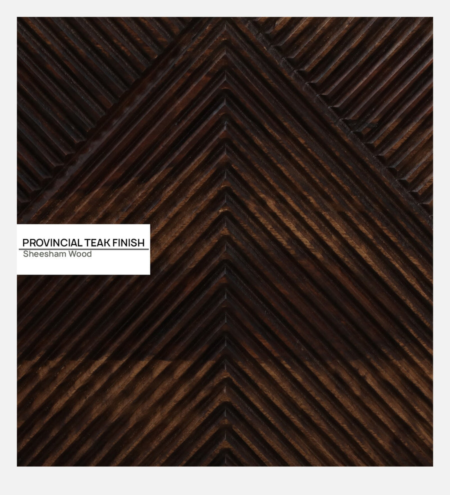 Pari Sheesham Wood King Size Bed In Provincial Teak Finish - Febonic Living