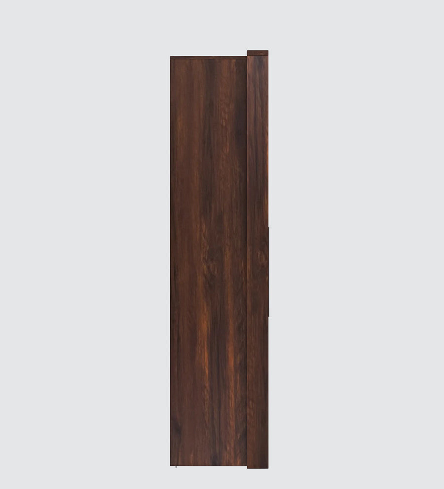 Manta 4 Door Wardrobe in Dark Walnut Color Finish With Locker - Febonic Living