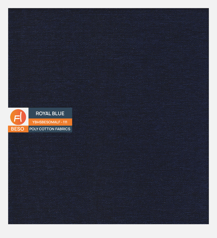 Nabi Fabric 1 Seater Sofa In Royal Blue Colour - Febonic Living