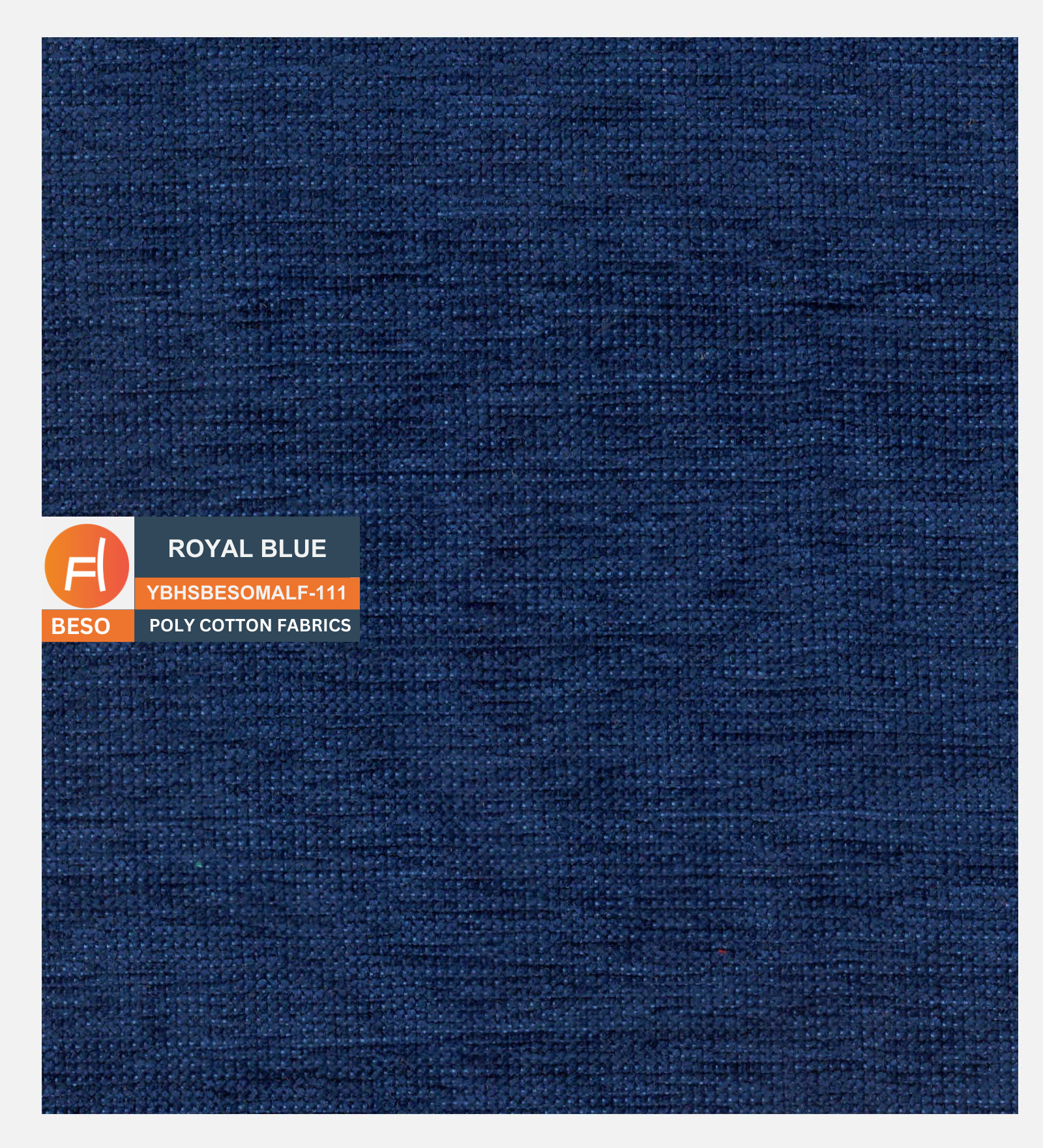 Beso Poly Cotton Fabric Royal Blue Colour