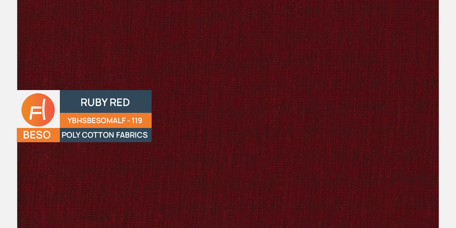 Sigma Fabric 3 Seater Pull Out Sofa Cum Bed In Ruby Red Colour - Febonic Living
