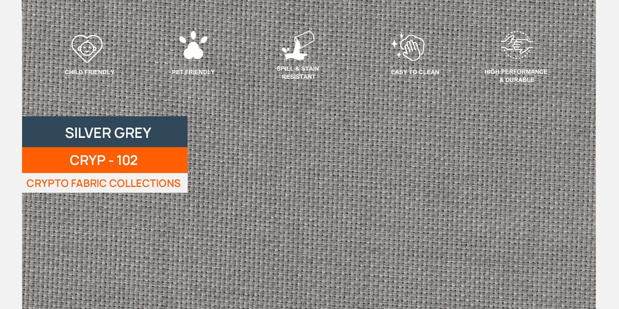 Marsela Fabric 3 Seater Sofa In Silver Grey Colour - Febonic Living