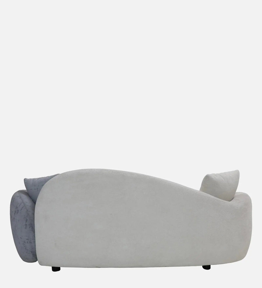 Snow Fabric 3 Seater Sofa In White And Blue Colour - Febonic Living