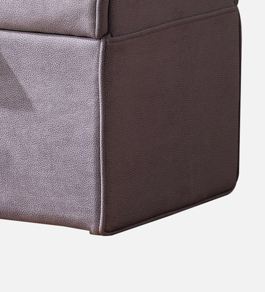 Raccoon Fabric Ottoman In Grey Colour With Storage - Febonic Living