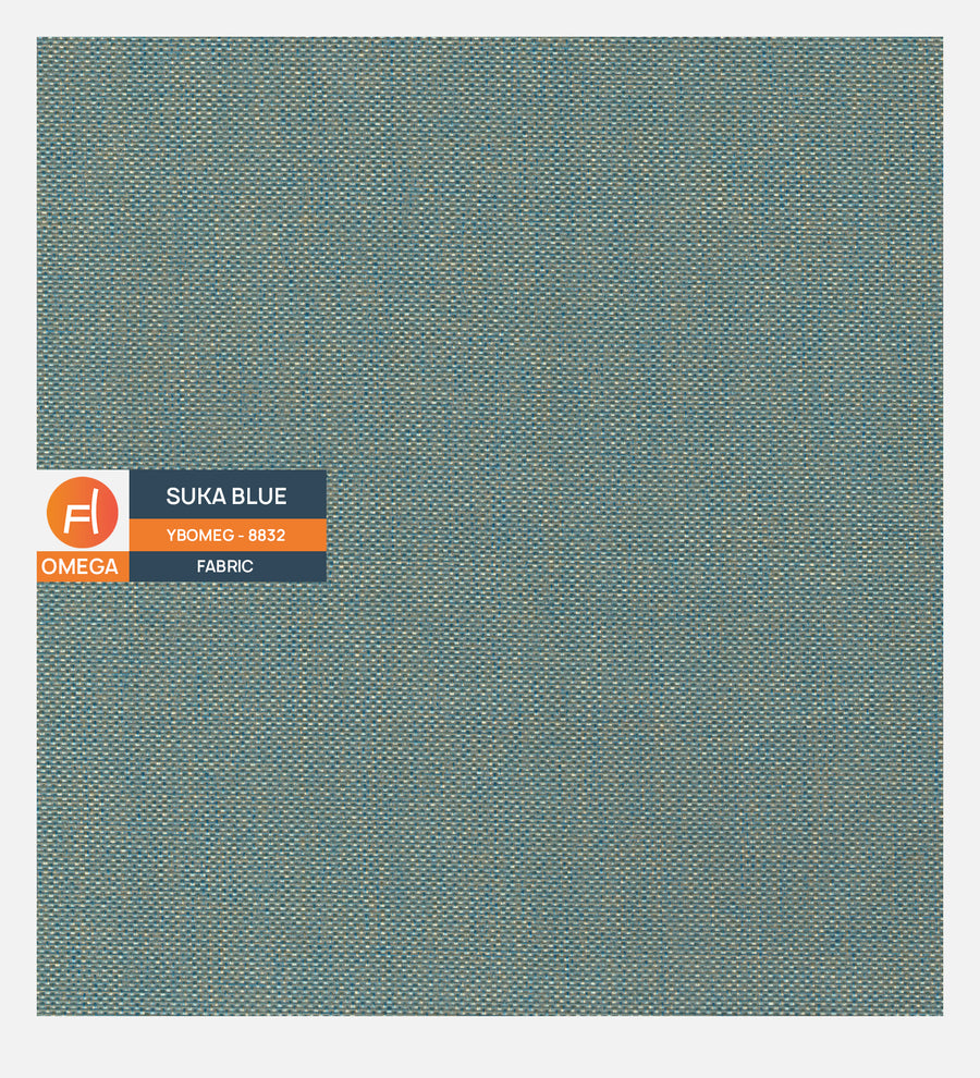 Blake Fabric Upholstered King Size Bed In Suka Blue Colour - Febonic Living
