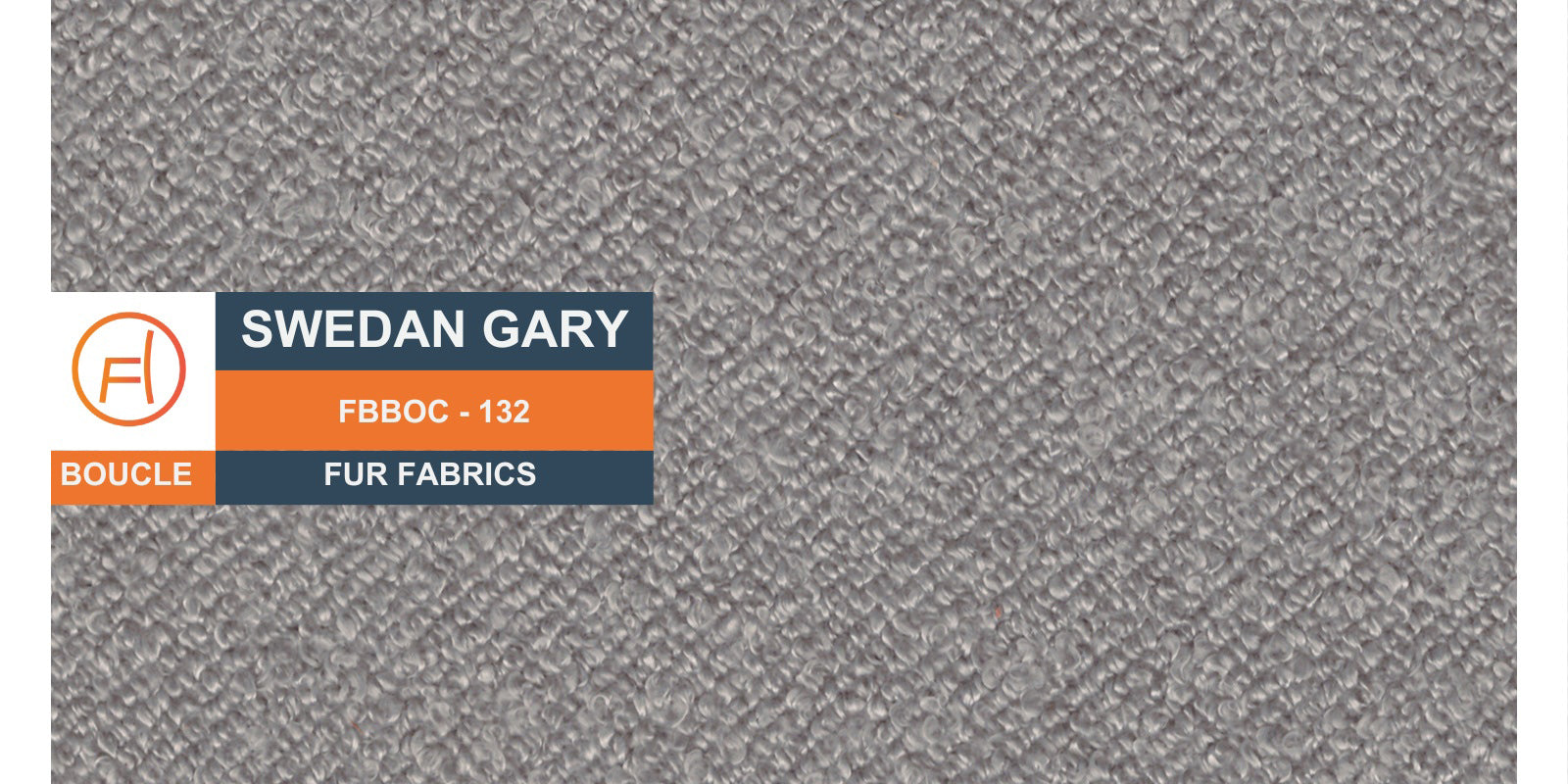 Corny Fur Fabric 3 Seater Sofa in Sweden Gary Colour