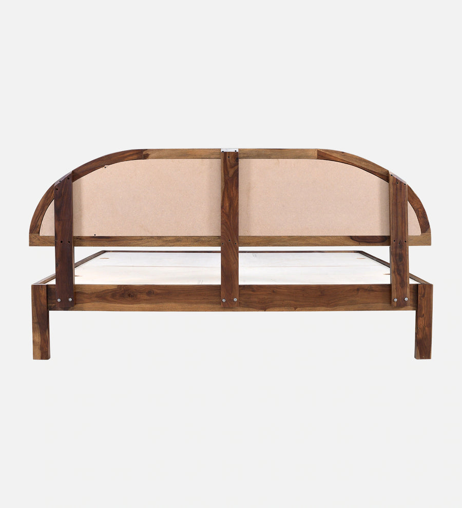 Taki Sheesham Wood King Size Bed In Provincial Teak Finish