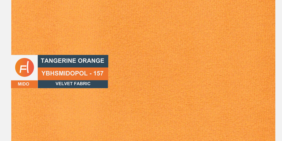 Daroo Velvet 3 Seater Sofa In Tangerine Orange Colour - Febonic Living