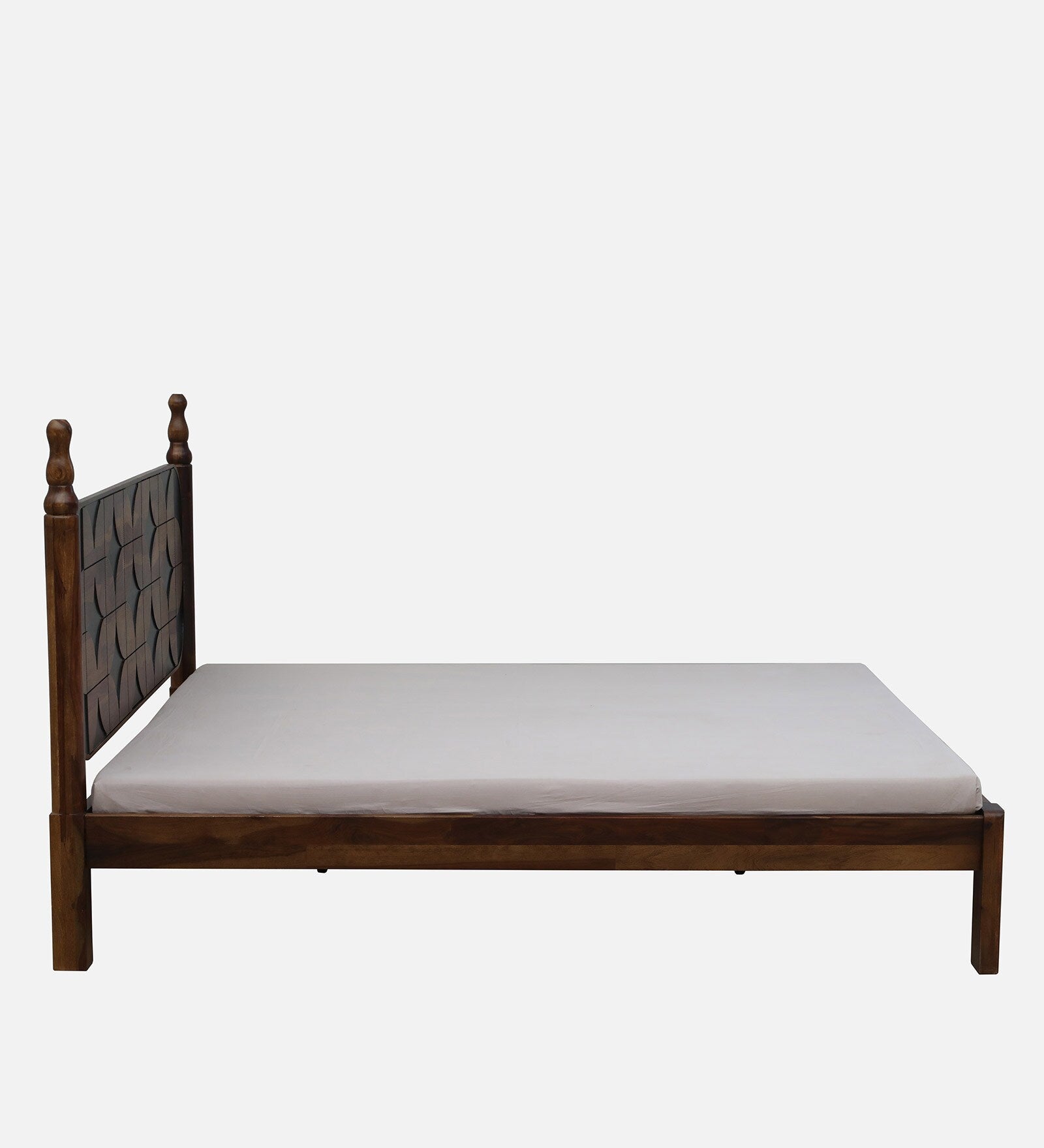 Tunis Sheesham King Size Bed In Provincial Teak Finish - Febonic Living