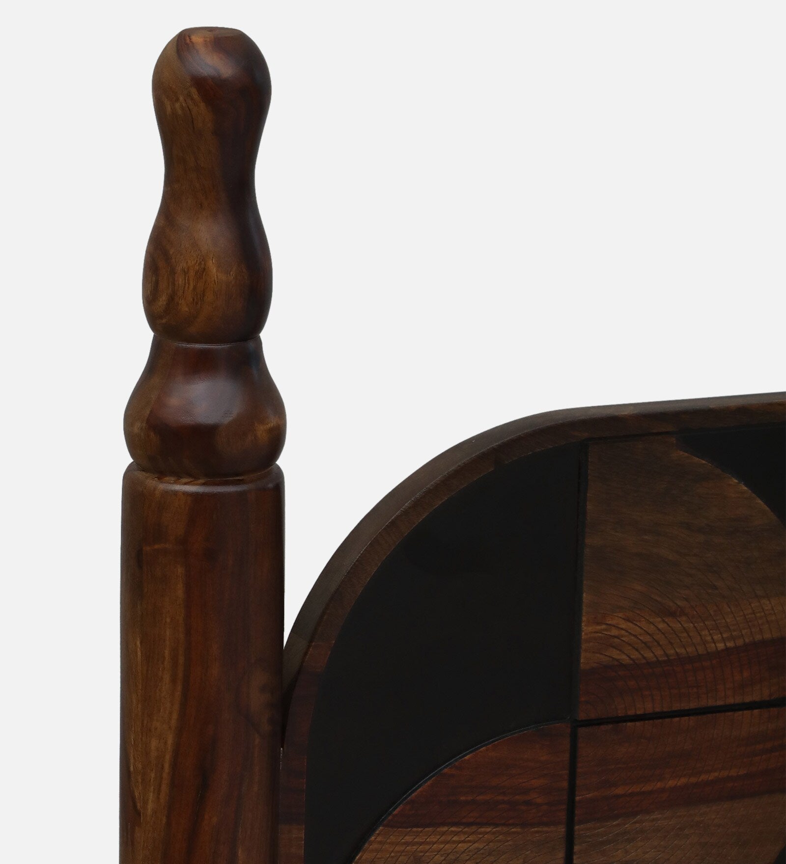 Tunis Sheesham King Size Bed In Provincial Teak Finish - Febonic Living