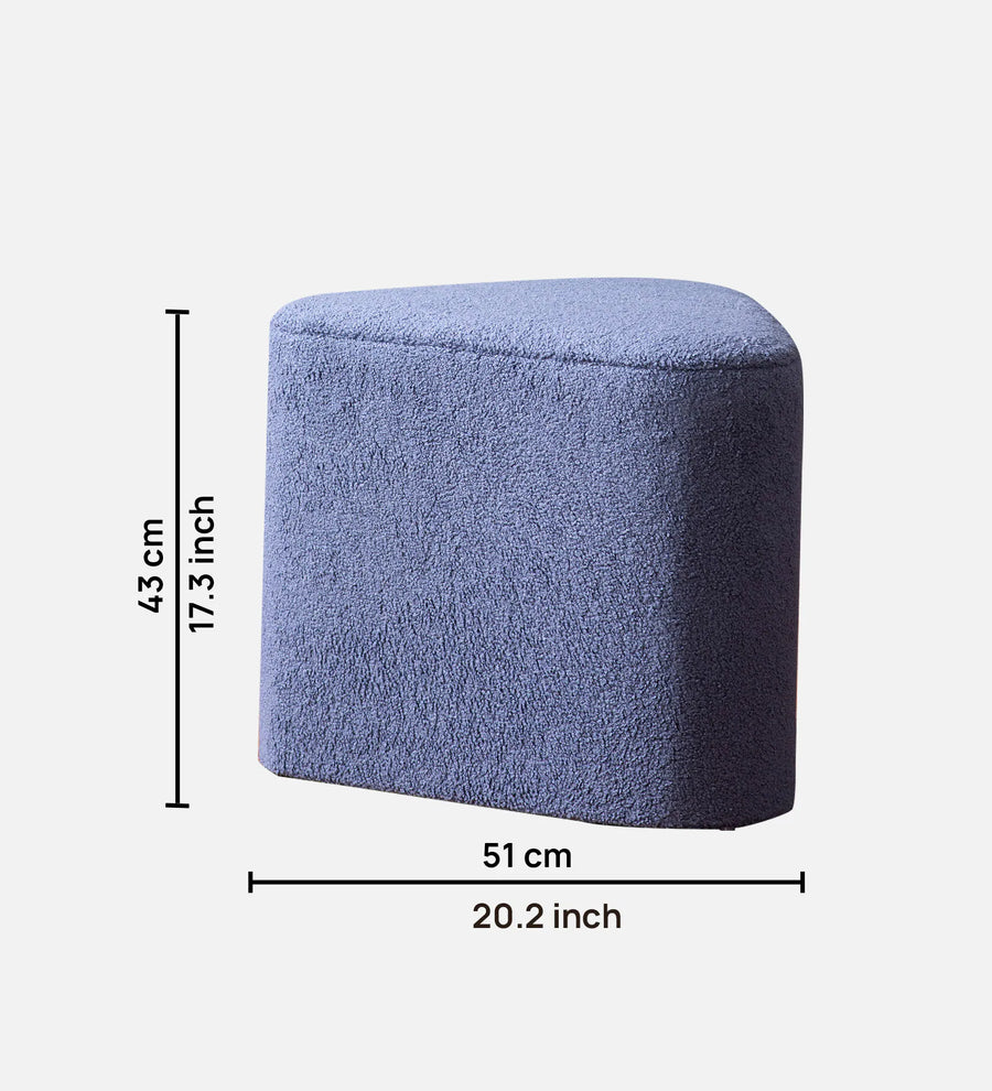 Maxie Boucle Fabric Pouffe In Smokey Grey Colour - Febonic Living