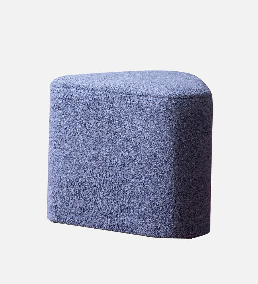 Maxie Boucle Fabric Pouffe In Smokey Grey Colour - Febonic Living