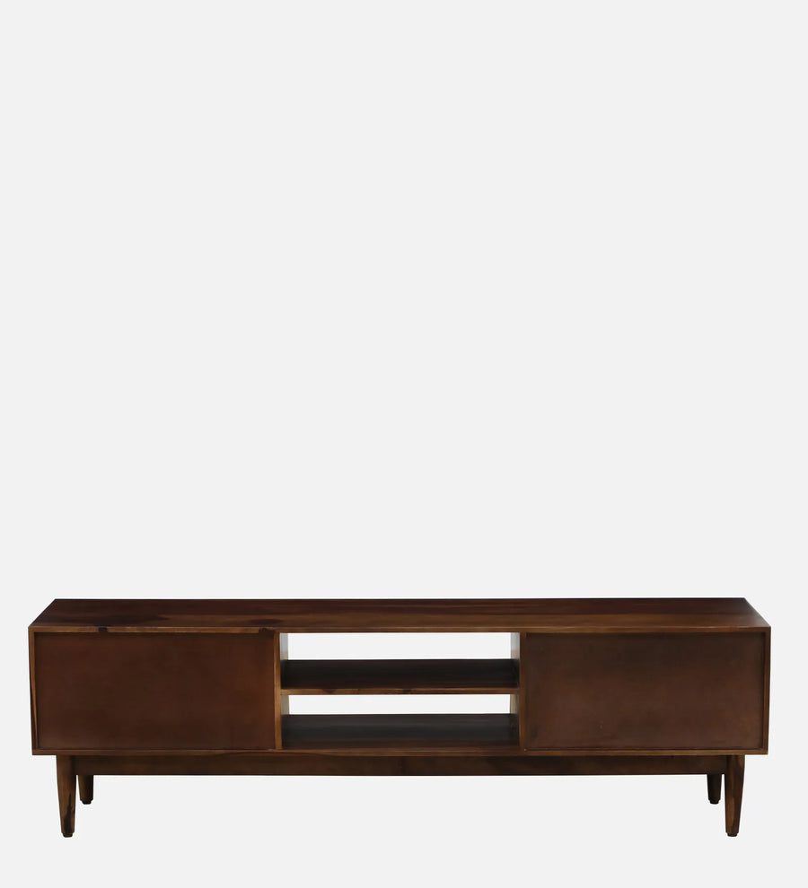 Luoyn Sheesham Wood TV Unit In Provincial Teak Finish - Febonic Living