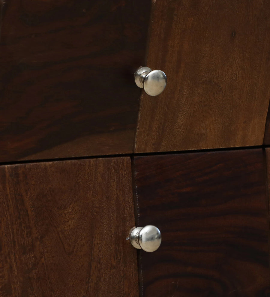 Luoyn Sheesham Wood TV Unit In Provincial Teak Finish - Febonic Living