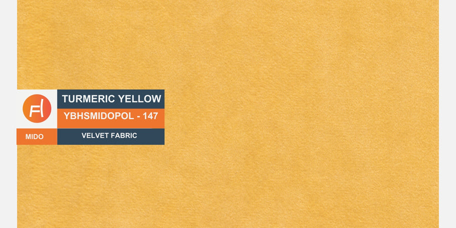 Rubi Velvet 3 Seater Sofa In Turmeric Yellow Colour - Febonic Living