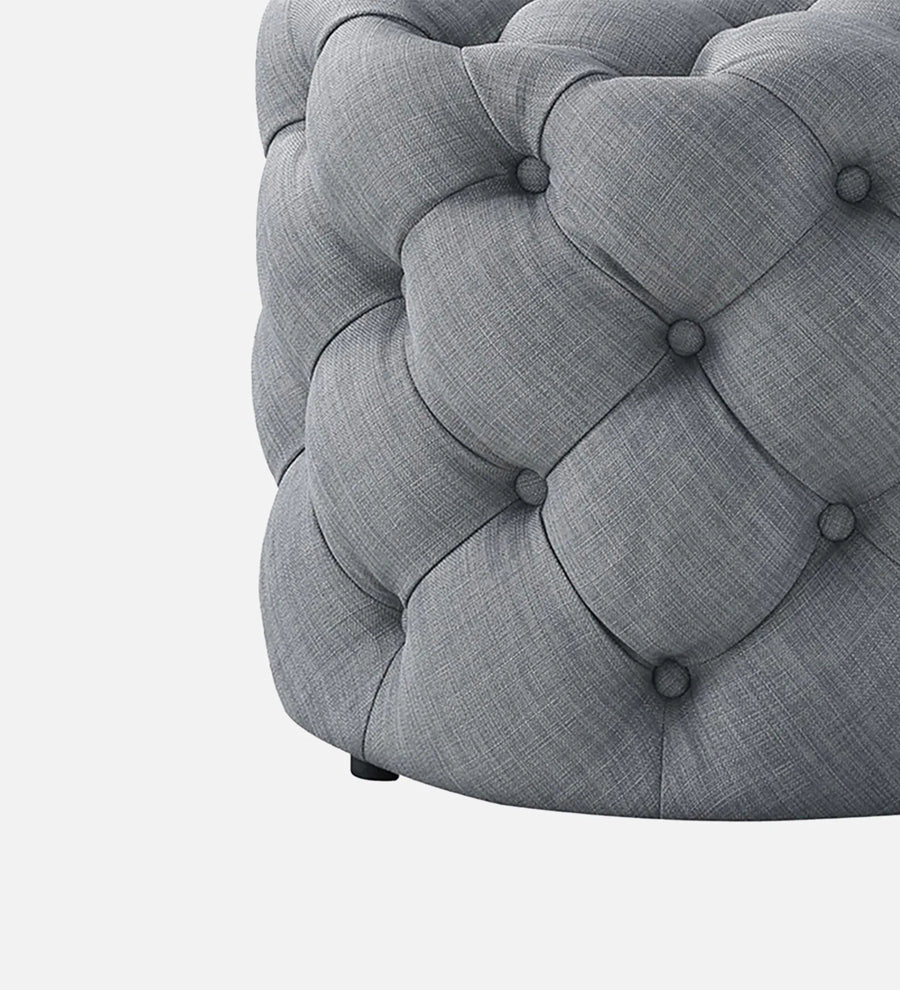 Gopher Fabric Pouffe In Lit Grey Colour - Febonic Living