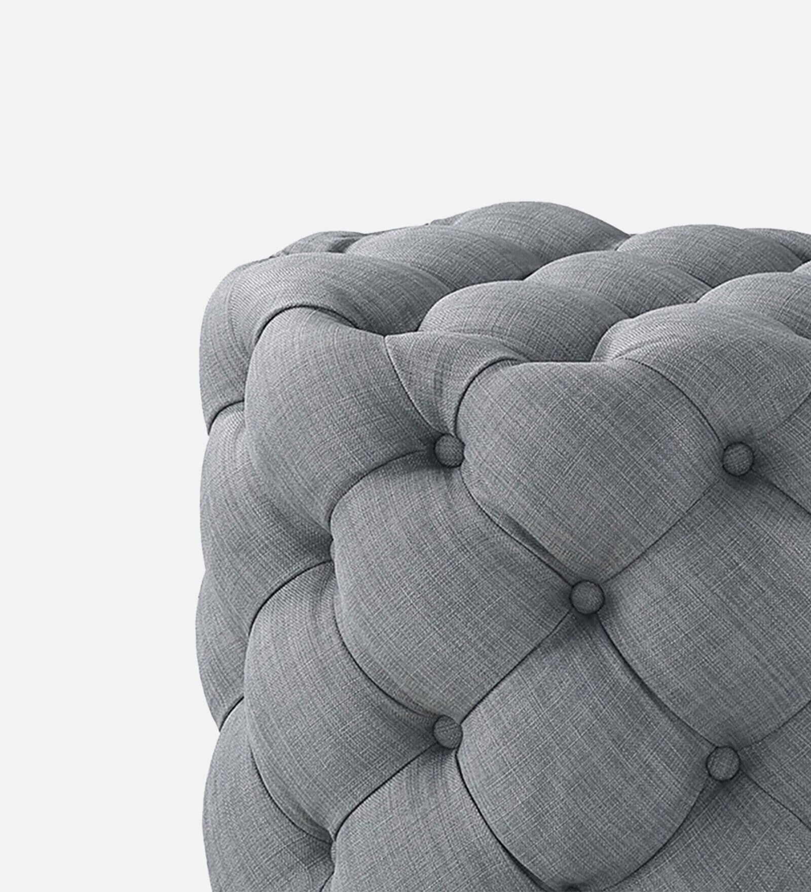 Gopher Fabric Pouffe In Lit Grey Colour - Febonic Living