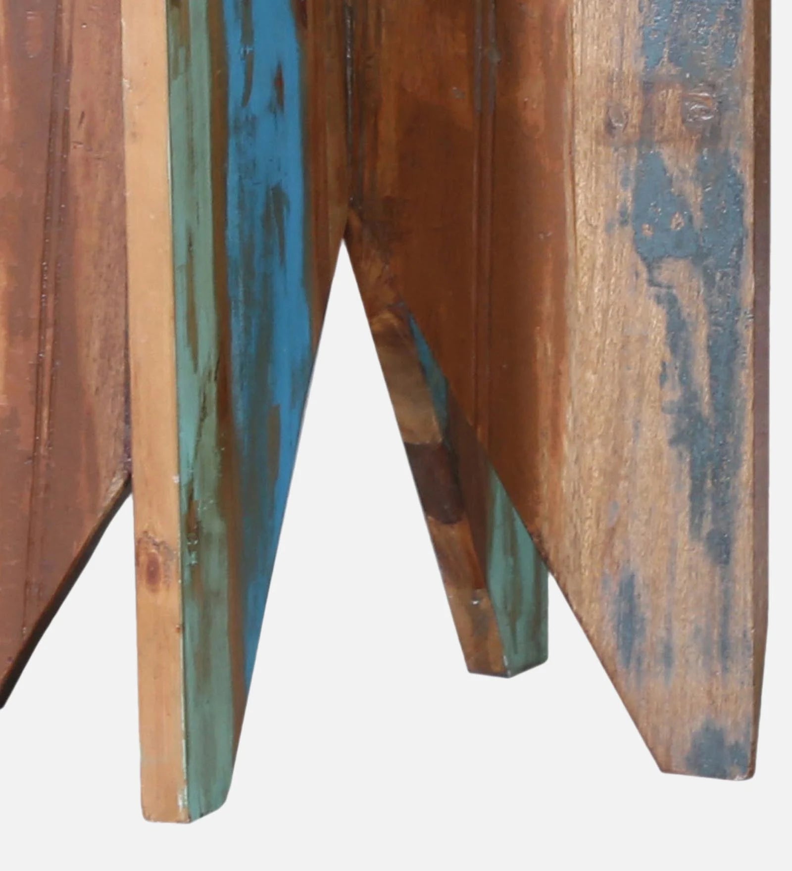 Ezla Reclaimed Wood End Table In Distress Finish - Febonic Living