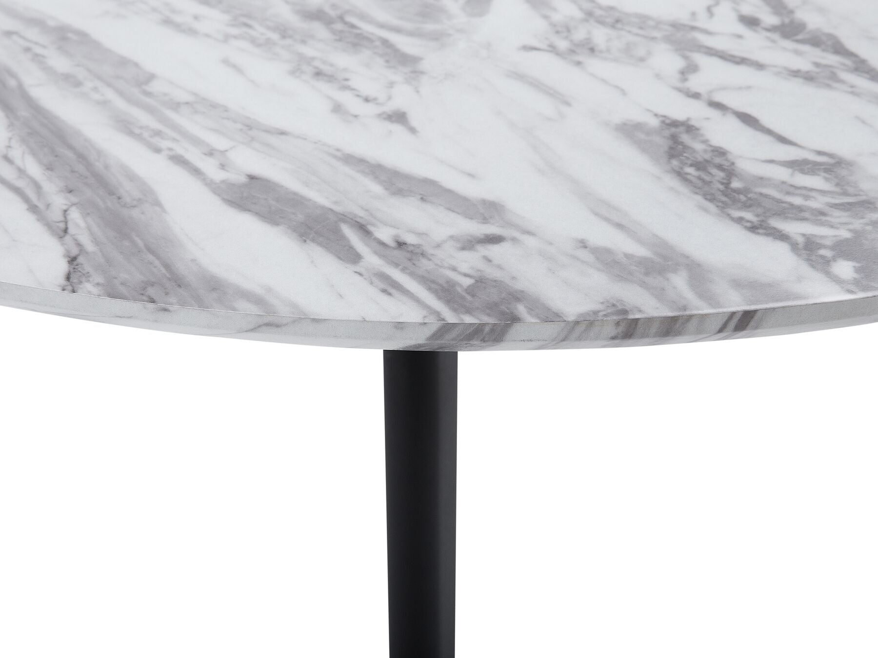 Mosby 2 Seater Round Dining Table In Marble Finish