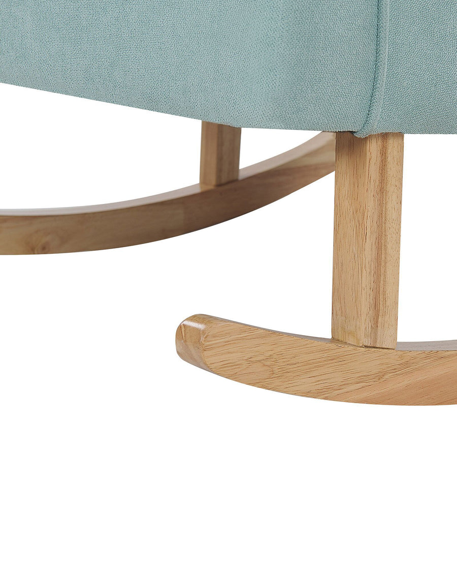 Trook Fabric Rocking Chair In Blue Colour - Febonic Living