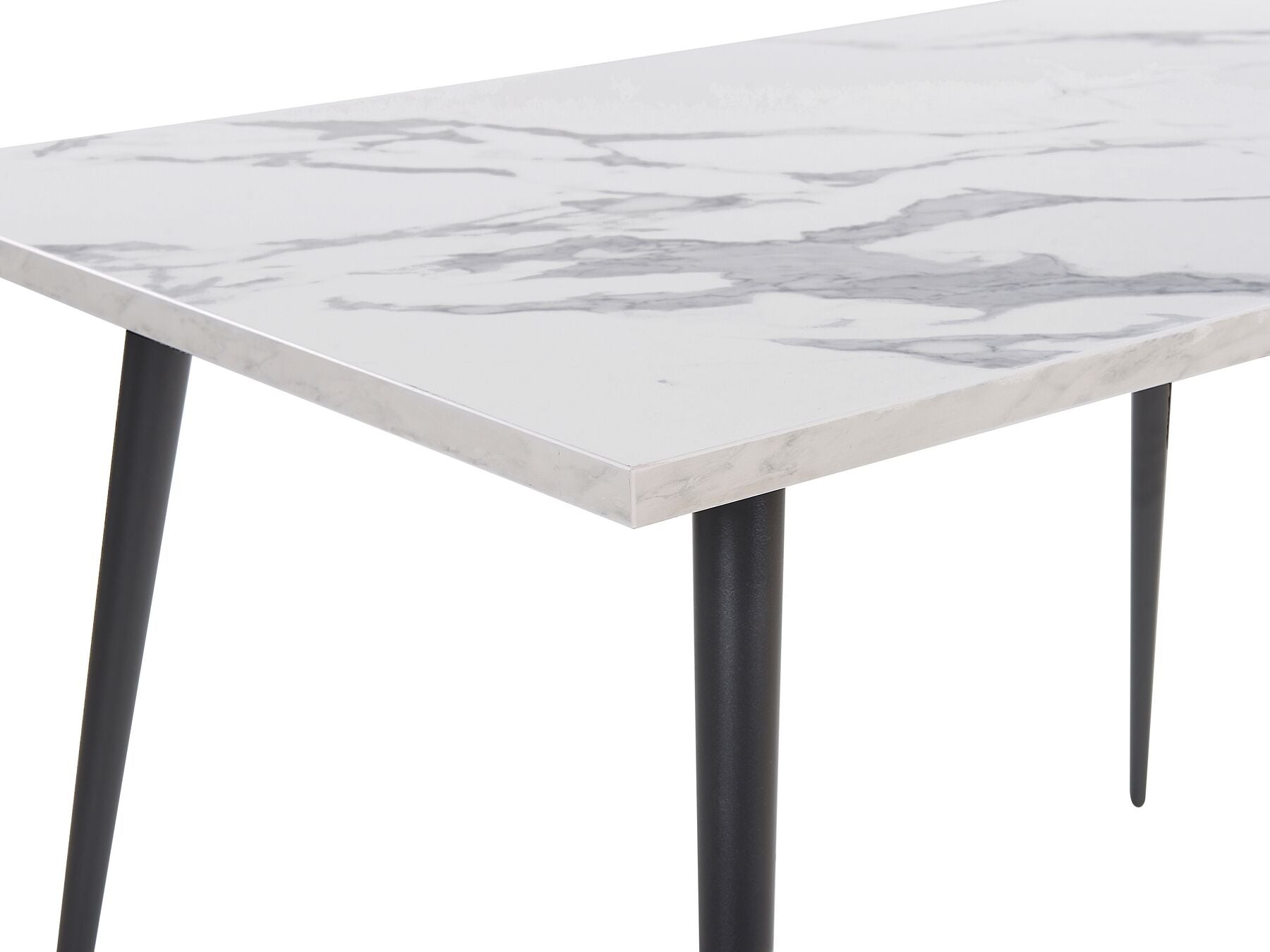 Santiago 4 Seater Dining Table In Marble Finish