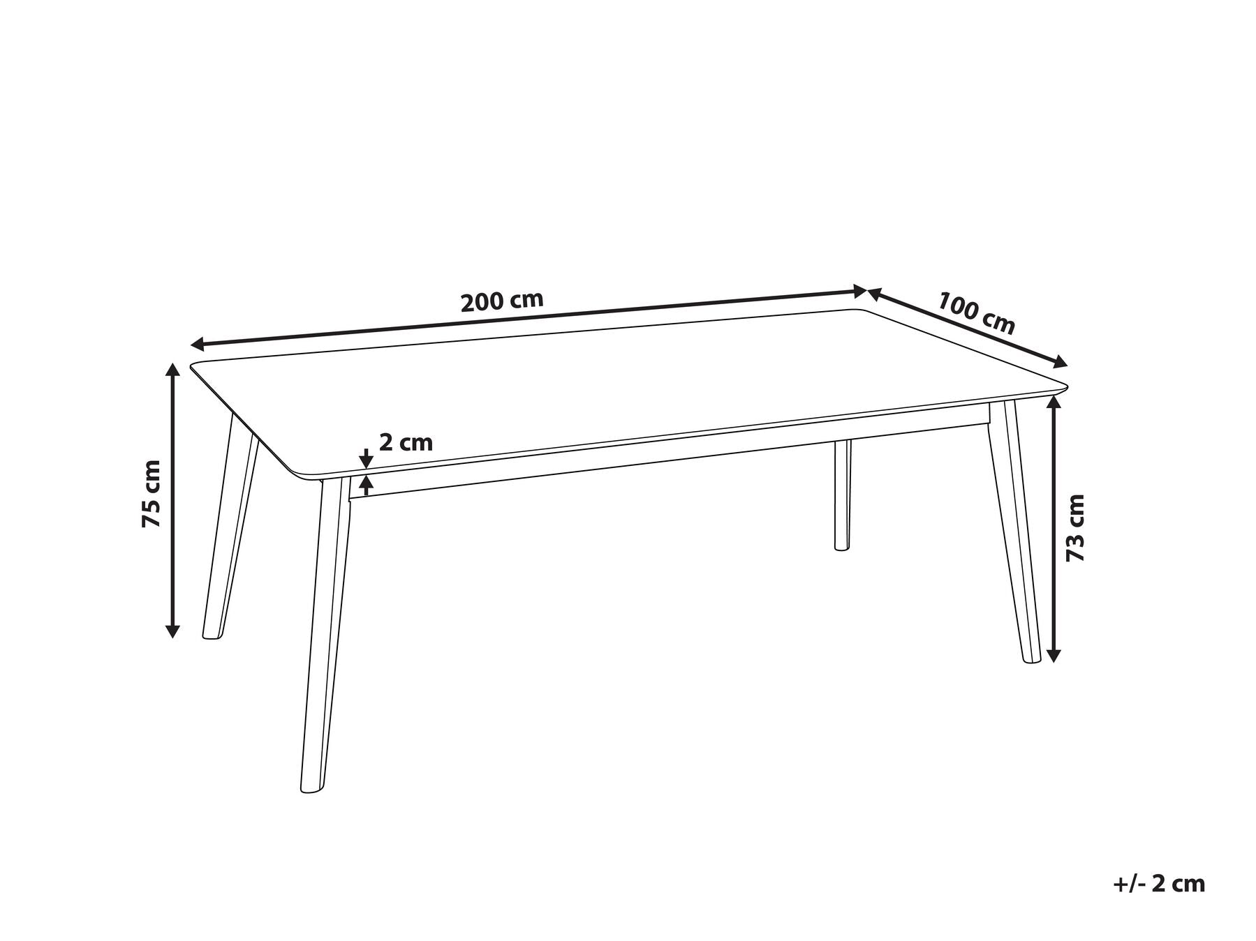 Madox 6 Seater Dining Table In Oral Wallnut Colour