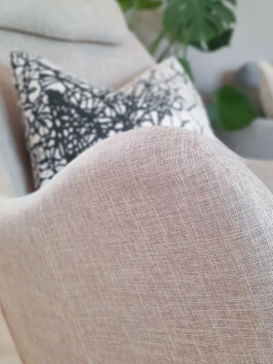 Arrie Omega Fabric Rocking Chair In Olive Beige Colour - Febonic Living