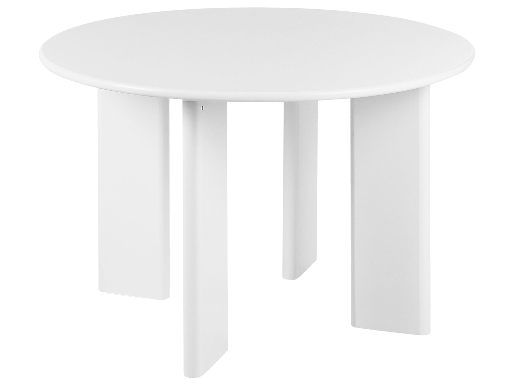 Cosmo 2 Seater Round Dining Table In Frosty White Finish