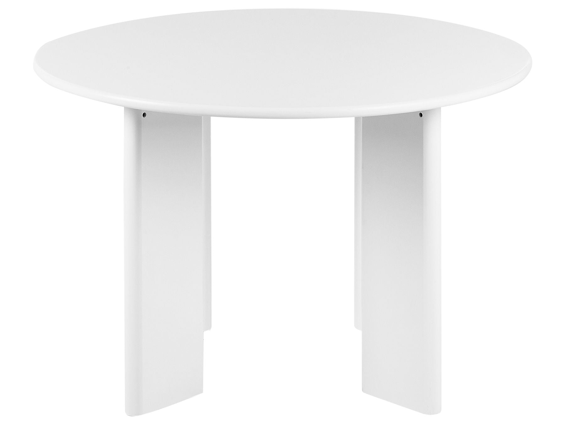 Cosmo 2 Seater Round Dining Table In Frosty White Finish