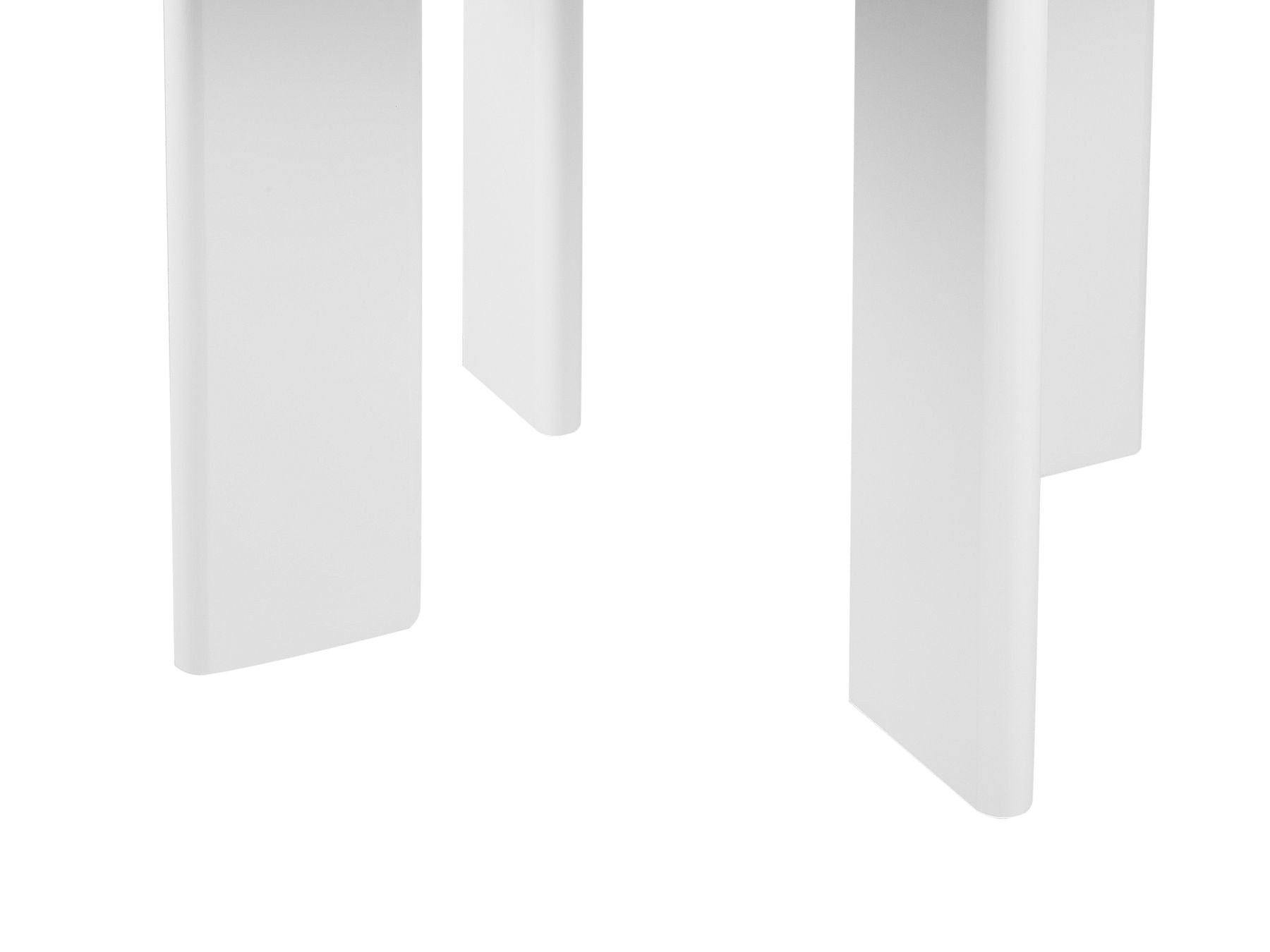 Cosmo 2 Seater Round Dining Table In Frosty White Finish