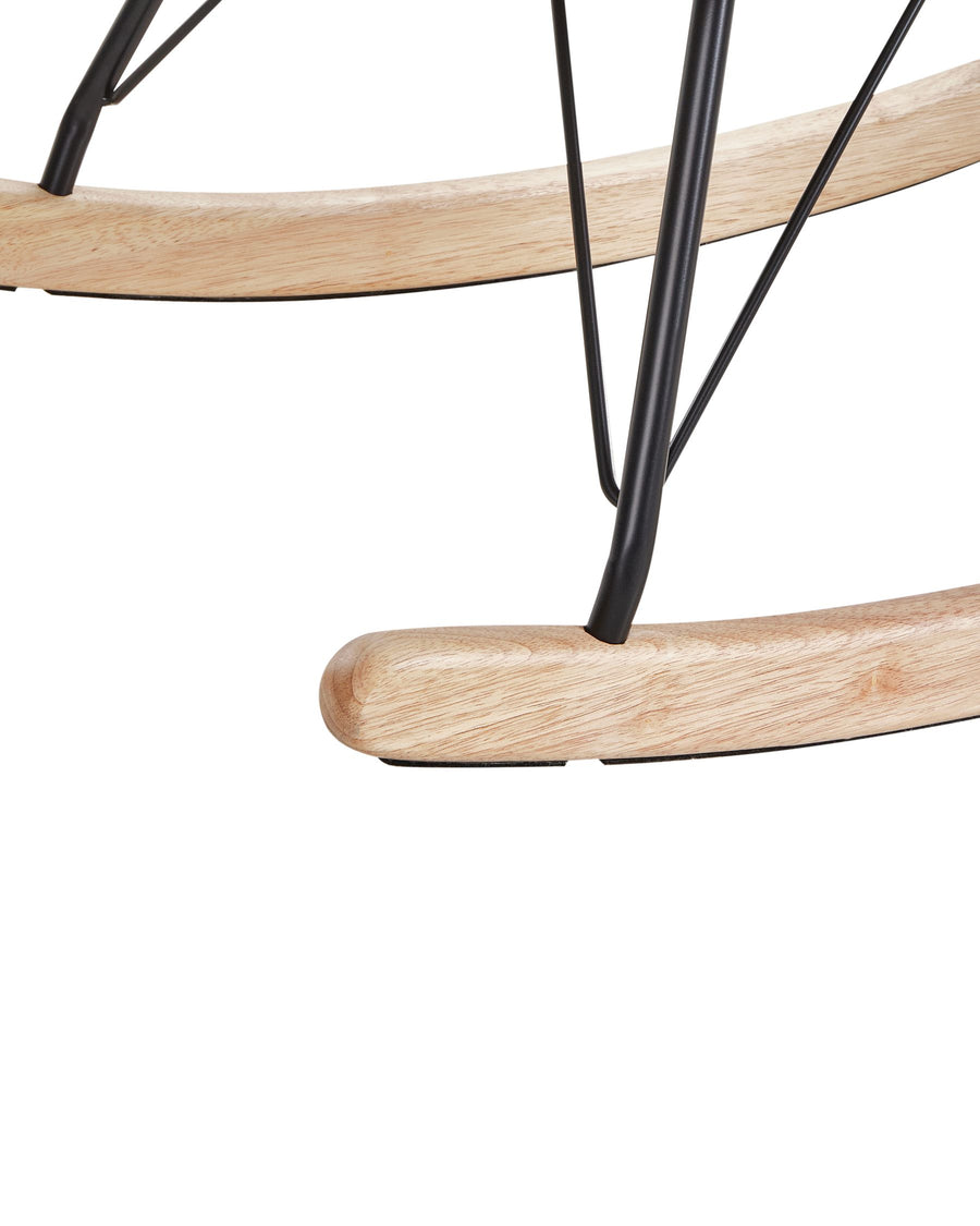 Kale Boucle Rocking Chair In Shell White Colour - Febonic Living
