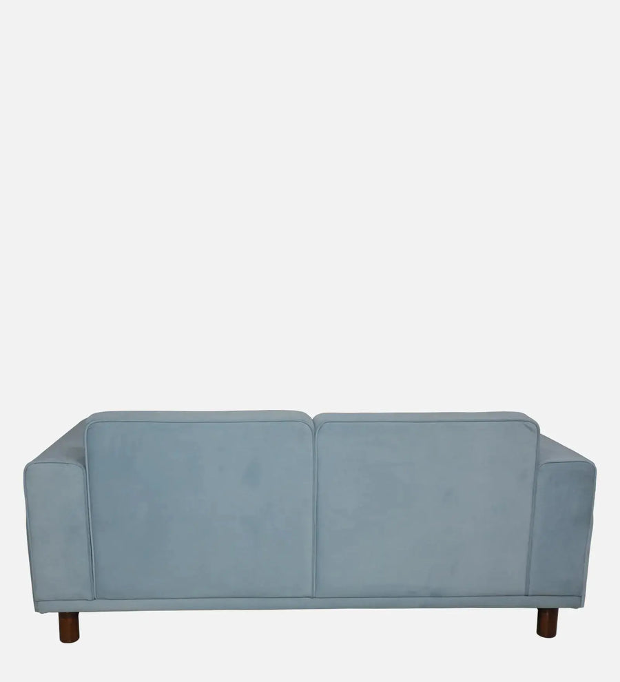 Venessa Velvet Fabric 3 Seater Sofa In Barmunda Aqua Colour - Febonic Living