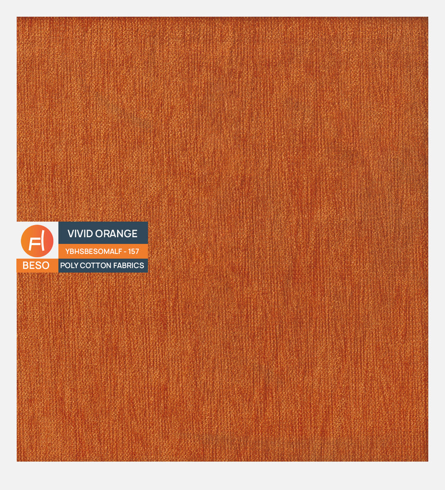 Benjamin Fabric 1 Seater Sofa In Vivid Orange Colour - Febonic Living