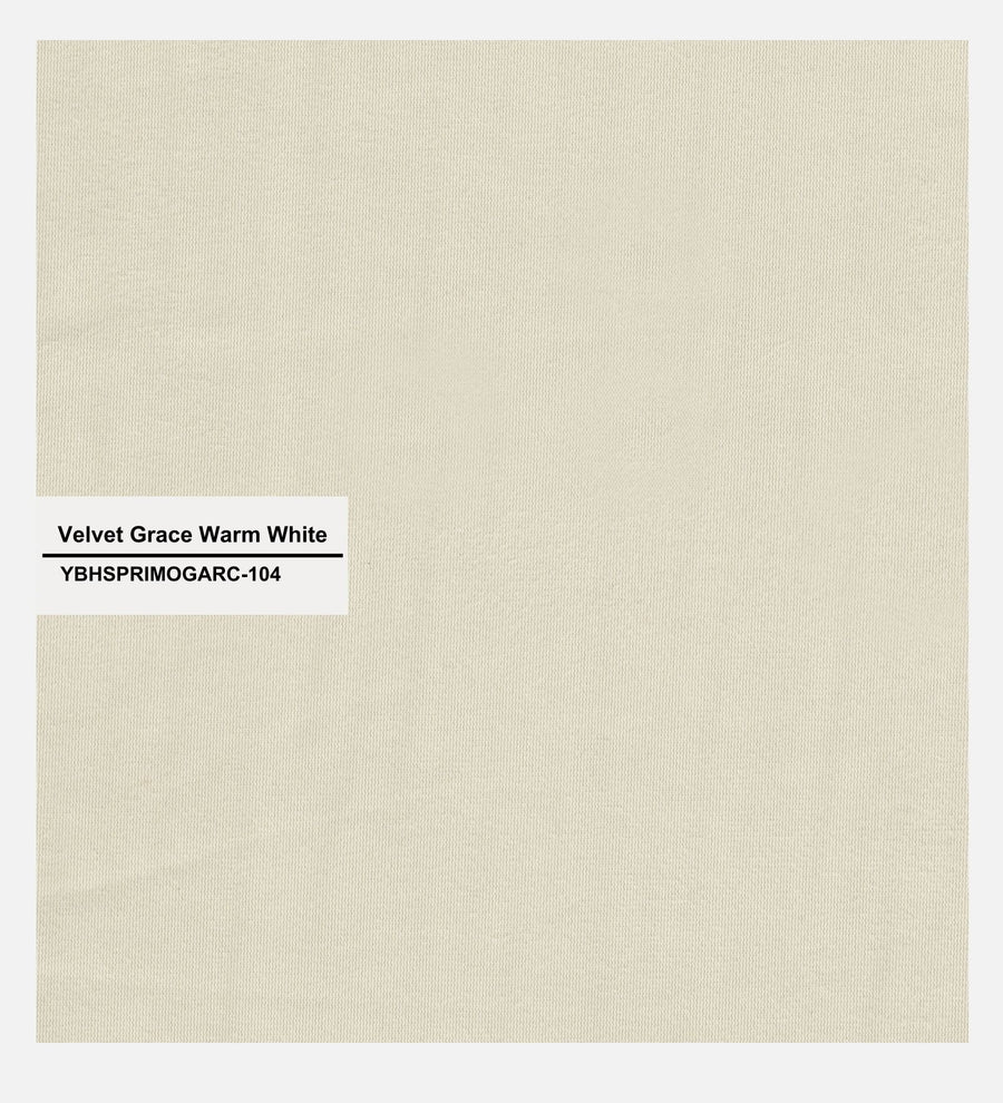 Haru Velvet 1 Seater Sofa In Warm White Colour - Febonic Living