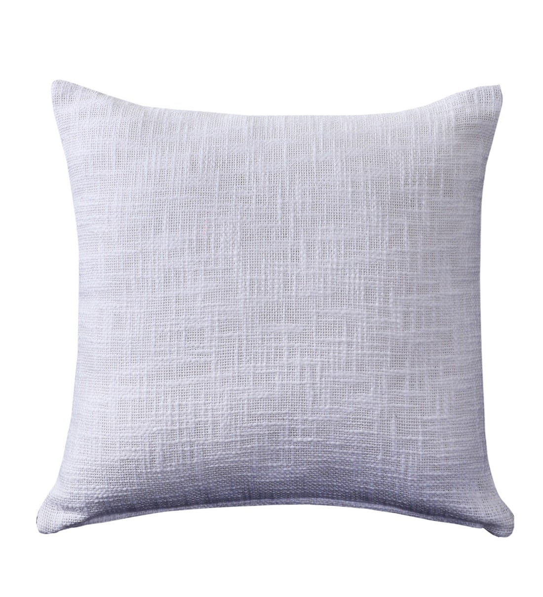 Mannu Fabric Geometric 16x16 inches Cushion + Covers (Pack of 2) In Lit Grey Colour
