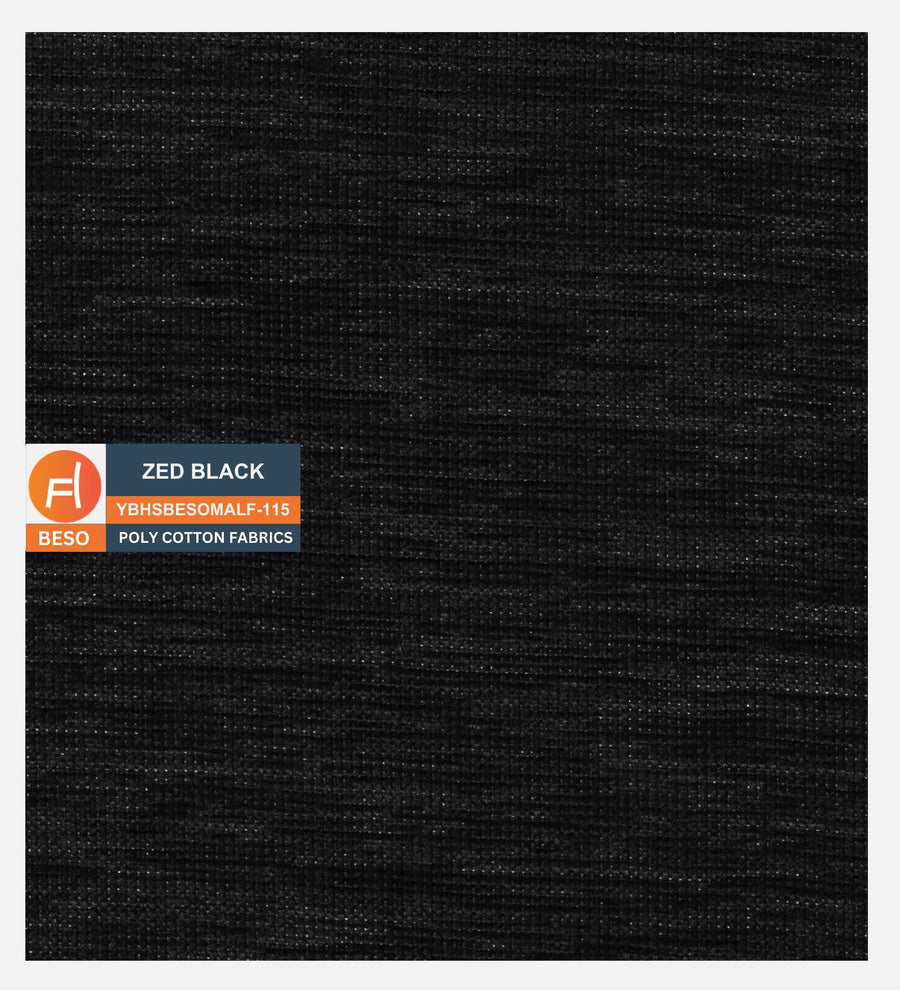 Siddy Fabric 1 Seater Sofa In Zed Black Colour - Febonic Living